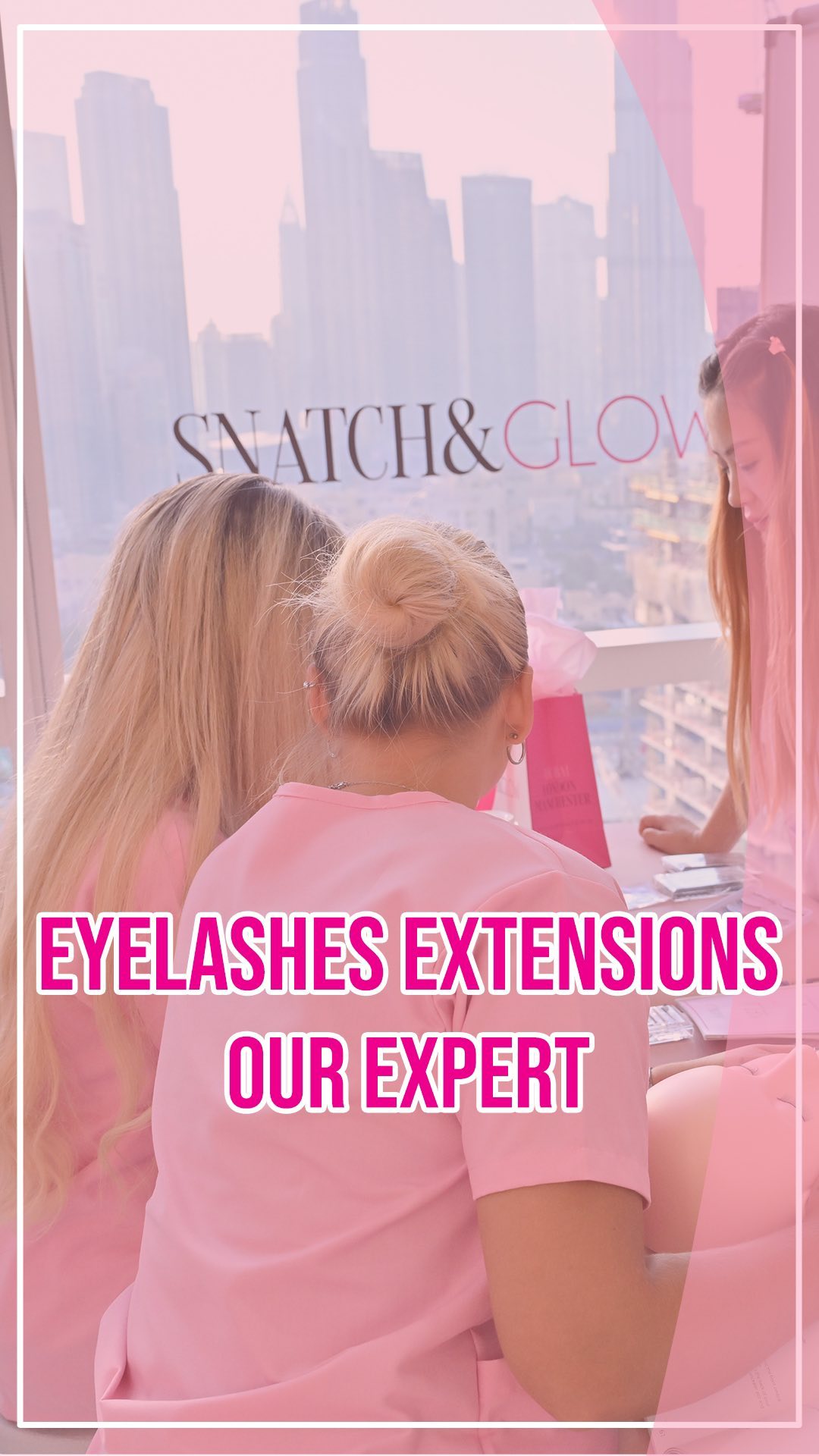 Eyelash tinting result Dubai