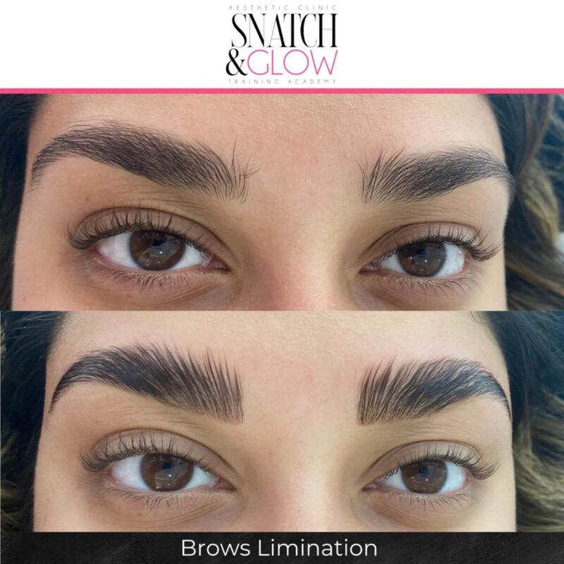 Eyebrow lamination result, Snatch & Glow Dubai