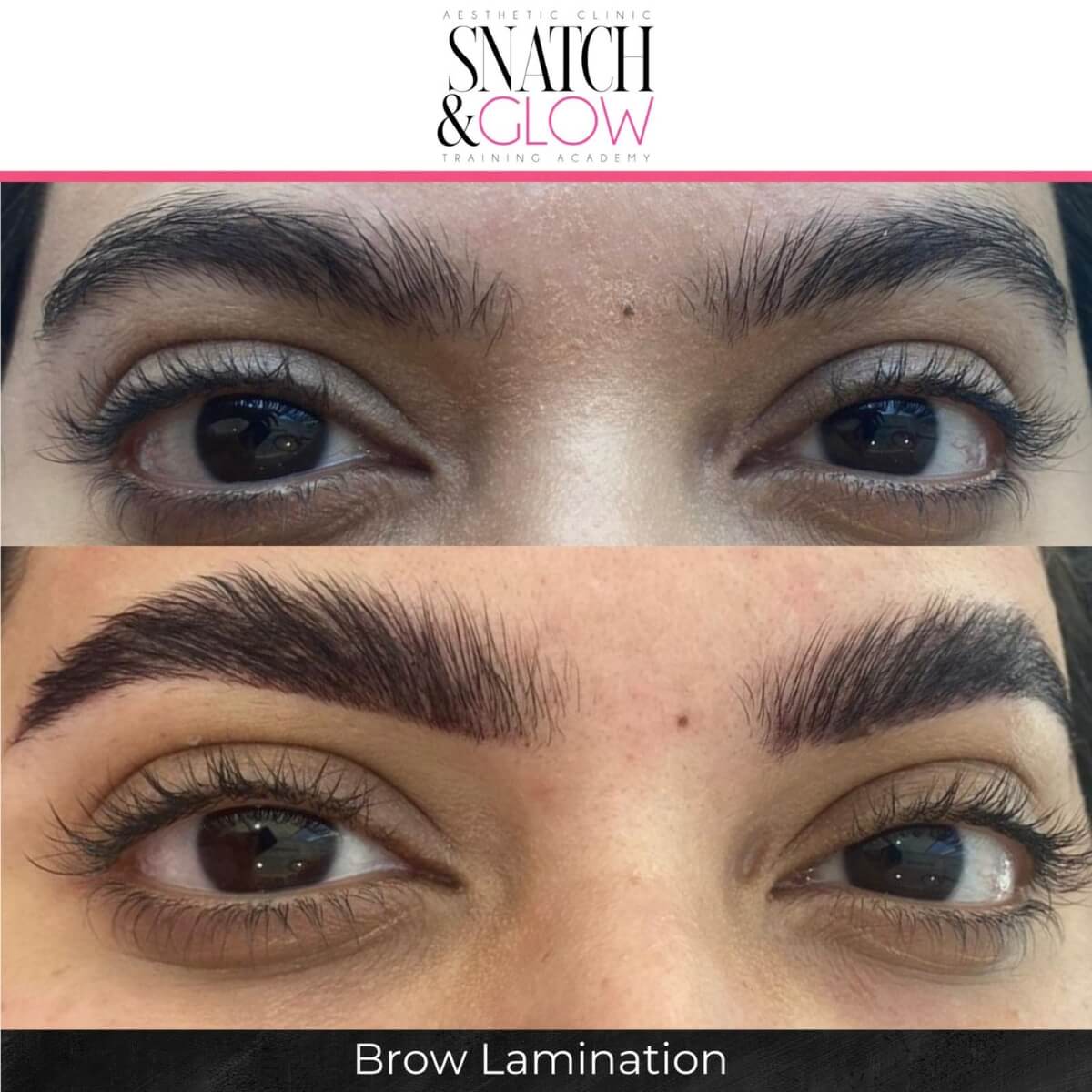 Powder brows result Snatch & Glow