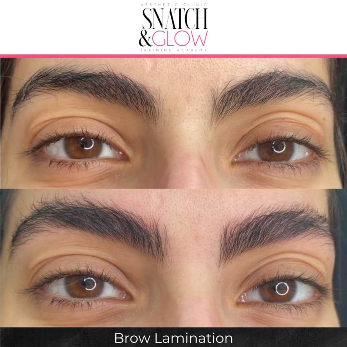 Eyebrow lamination transformation
