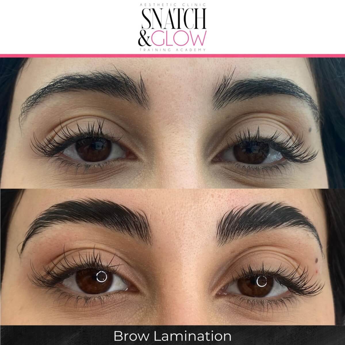 Eyebrow lamination transformation