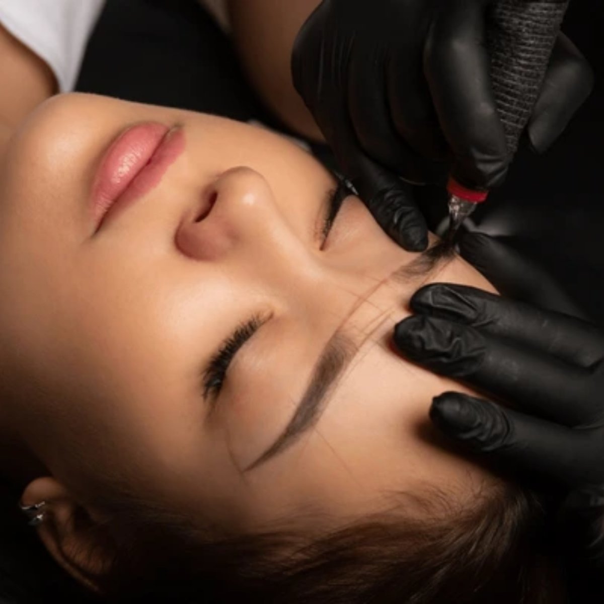 Microblading eyebrows at Snatch & Glow Dubai